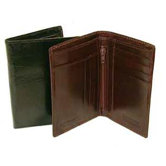 Hand Stained Italian Leather Superior Duo Fold Wallet