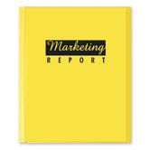 Report Covers, w/ Binding Bars, 50/BX Yellow Vinyl