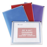 Expanding Portfolio, Holds 200 8-1/2"x11" Sh, 24 Count, Assorted
