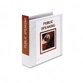 Vinyl Clearvue Xtravalue D-Ring Presentation Binder, 2in Capacity
