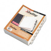 Quickstep Onestep Bulk Index System, Title: 1-8, Letter (24 Sets/Box)