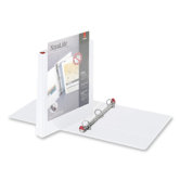 Clearvue Binder, D-Ring, 1" Capacity, 11"x8-1/2", White