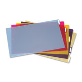 Tabloid-Size Poly Index Divider, 5-Tab, Assorted Colors