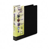 Spinevue EasyOpen Locking Slant-D Ring Binder, 1in Capacity, Black