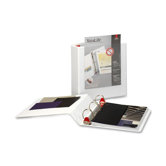 Clearvue Xtralife Slant-D Presentation Binder, 2in Capacity, White