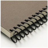 Carla Craft 12" 9mm Binding System Spiral Ring in Bitter Chocolate