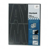 Chartpak Press-On Vinyl Uppercase Letters, Self Adhesive, 38/Pack