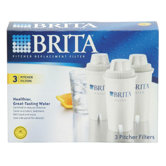 Water Filter for Brita Pitchers (Set of 3)