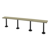 Lenox Pedestal Bench - 8 Ft (4 Pedestals)