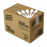 Plastic Cutlery, Mediumweight Teaspoons, 1000/Carton
