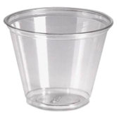9 oz Cold Plastic Drink Cups in Clear