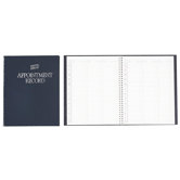 Wirebound Appointment Record, Undated, 8-1/2 x 11, Gray, 2013