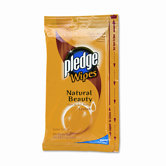 Pledge Lemon Scent Wet Wipes, Cloth, 24/Pack, 12/Carton