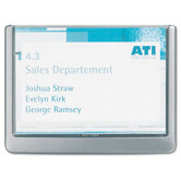 Click Sign Holders For Interior Walls, 6 3/4 x 5/8 x 5 1/8, Graphite