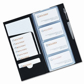 Rolodex Low Profile Business Card Book, 96 Card Capacity