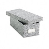 Oxford Reinforced Board Card File with Lift-Off Lid Holds 1200 3 x 5 Cards