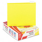 Ready-Tab Reinforced Hanging File Folders, 1/5 Tab, Letter, 25/Box