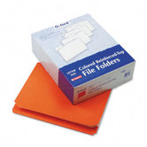 Two-Ply Reinforced File Folder, Straight Cut, Top Tab, Letter, 100/Box