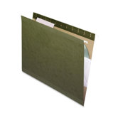 Reinforced Hanging File Folders, 1/3 Tab, Kraft, Letter, 25/Box