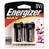 Alkaline Batteries, 9V, 2/pack