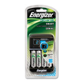 Smart Charger for AA/AAA Rechargeable Batteries, Green/Silver
