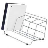 Four-Section Wire Catalog Rack, Metal