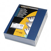 Linen Texture Presentation Binding System Covers, 8 1/2 x 11, Navy, 200 per Pack