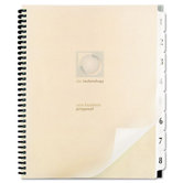 Unpunched Presentation Tabs, Eight-Tab, 1-8, 9 x 11, White, Eight per Set