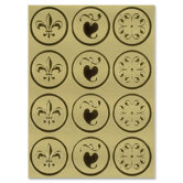 Self-Adhesive Embossed Seals (Set of 48)