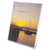 Slanted Desk Sign Holder, 8.5" Wide