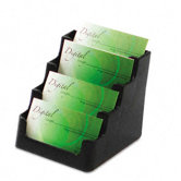 Four-Pocket Countertop Business Card Holder