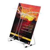 Wire DocuHolder, 1 Pocket, 9 3/4 x 5 1/2 x 9 3/4, Chrome