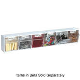 Tilt Bins,Interlocking,6-Bins,23-5/8"x3-5/8"x4-1/2",White