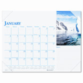 Earthscapes Monthly Desk Pad Calendar, 22 x 17