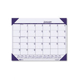 EcoTones Sunset Orchid Monthly Desk Pad Calendar, 22 x 17, 2013