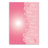 Breast Cancer Awareness Monthly Planner/Journal, 7 x 10, Pink, 2013