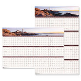Earthscapes Coastline Scenes Reversible/Erasable Yearly Wall Calendar, 24 x 37