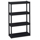 Rough N Ready 4 Shelf Open Storage System, Resin