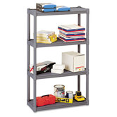Rough N Ready 4 Shelf Open Storage System, Resin, 32W X 13D X 54H
