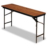 Premium Wood Laminate Folding Table, Rectangular, 60W X 18D X 29H