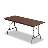 Economy Wood Laminate Rectangular Folding Table, Rectangular, 72W X 30D