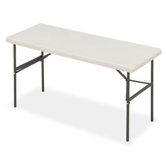 Indestructable Too 1200 Series Resin Folding Table, 60W X 24D X 29H
