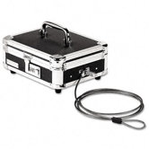 Vaultz Plastic and Steel Cash Box with Tumbler Lock