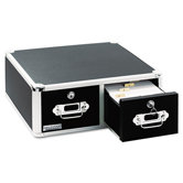Vaultz Vaultz Locking Two-Drawer Index Card Box