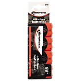 Alkaline Battery, 9V, 4/Pack