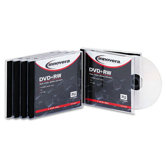 DVD+RW Disc with Slim Jewel Cases, 10/Pack