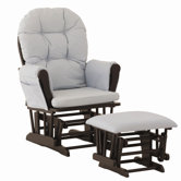 Custom Hoop Glider and Ottoman