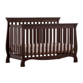 Venetian 4 in 1 Fixed Side Convertible Crib in Espresso