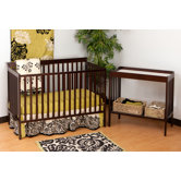 Milan Crib & Changer Combo in Espresso