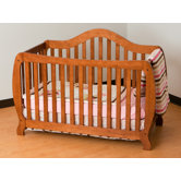 Monza Fixed Side Convertible Crib in Oak